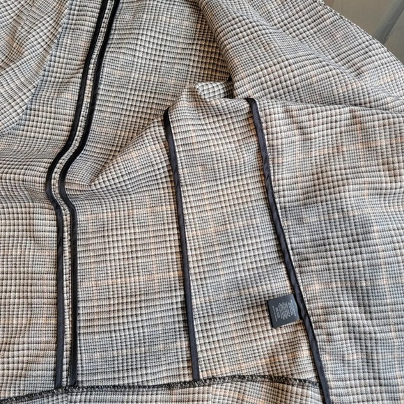 JOIE Plaid Grey Metallic Open Front Blazer - Size XS - Picture 6 of 9